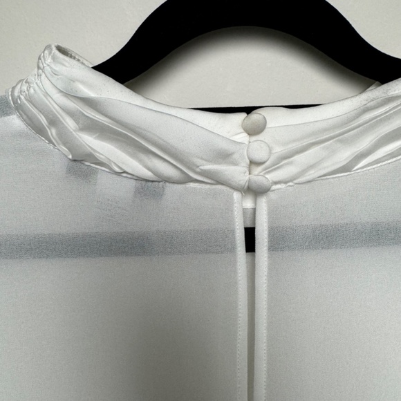 Forever 21 Sheer Blouse with satin neckline - Picture 7 of 7